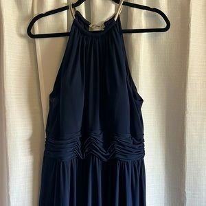 Navy sleeveless dress